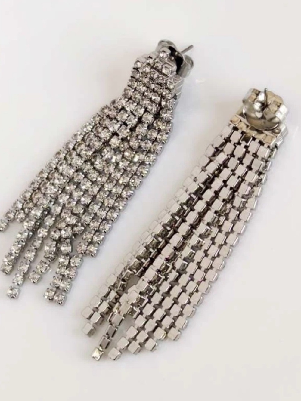 Clare V Layered Stone Statement Earrings - Clear Original: $95 - Picture 5 of 11